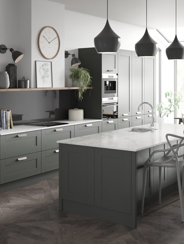 Halton Property Service; Country kitchen featuring a black Aga